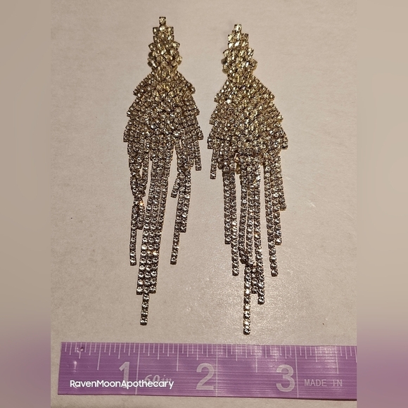 Large Dangle Earrings - Picture 4 of 5
